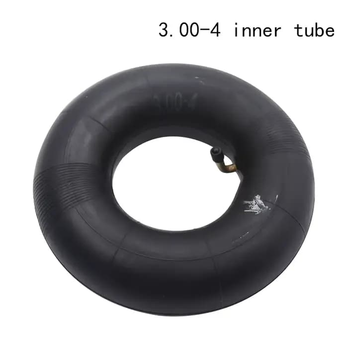 NOUVEAU pour accessoires moto : Roues noires 3.00-4 avec pneu et chambre à air pour trottinette élec