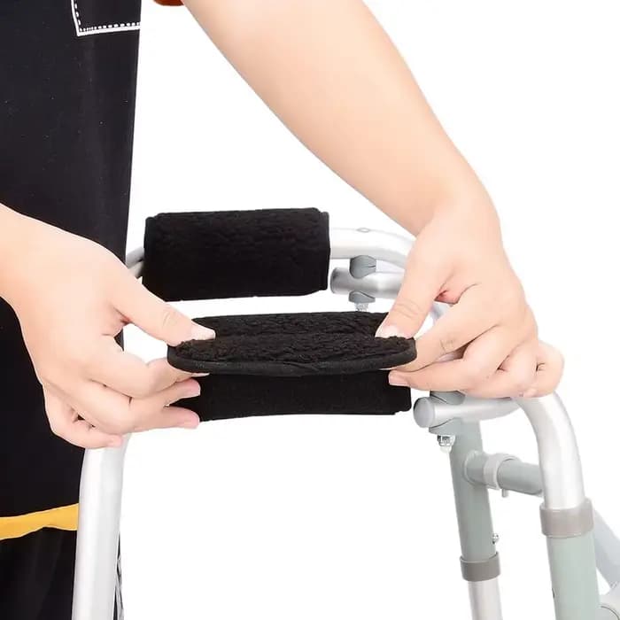 Coussinets universels lavables pour poignées de déambulateur, 2 pièces, housses rembourrées pour poi