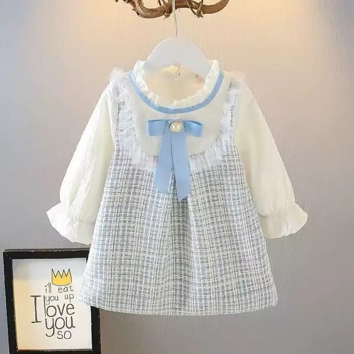 Jupe à manches longues pour filles, jolie robe ample, vêtements d'extérieur, nouveau Style coréen, v