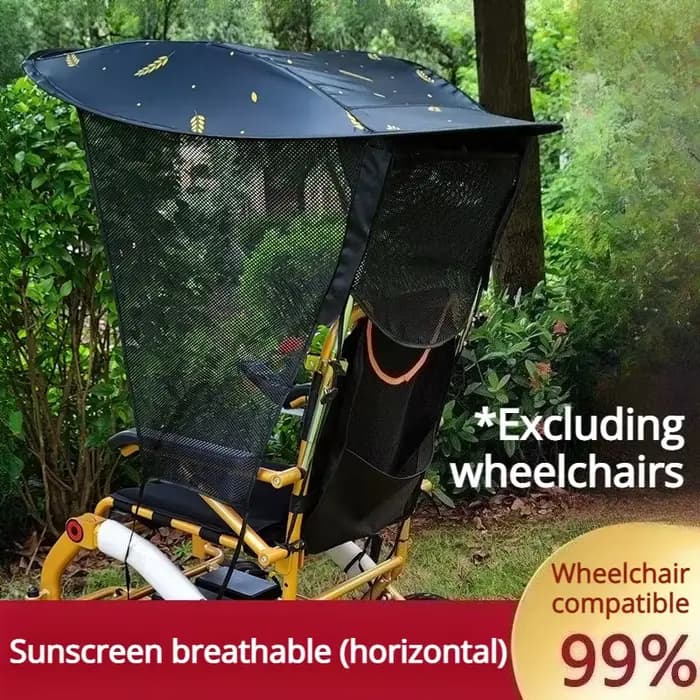 Pare-soleil en vinyle pour fauteuil roulant électrique, épaissi, multicouche, pliable, pratique, fou