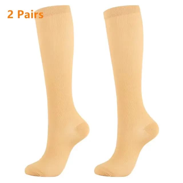 2 paires de bas de Compression, Promotion de la Circulation sanguine, chaussettes d'infirmière de Sp