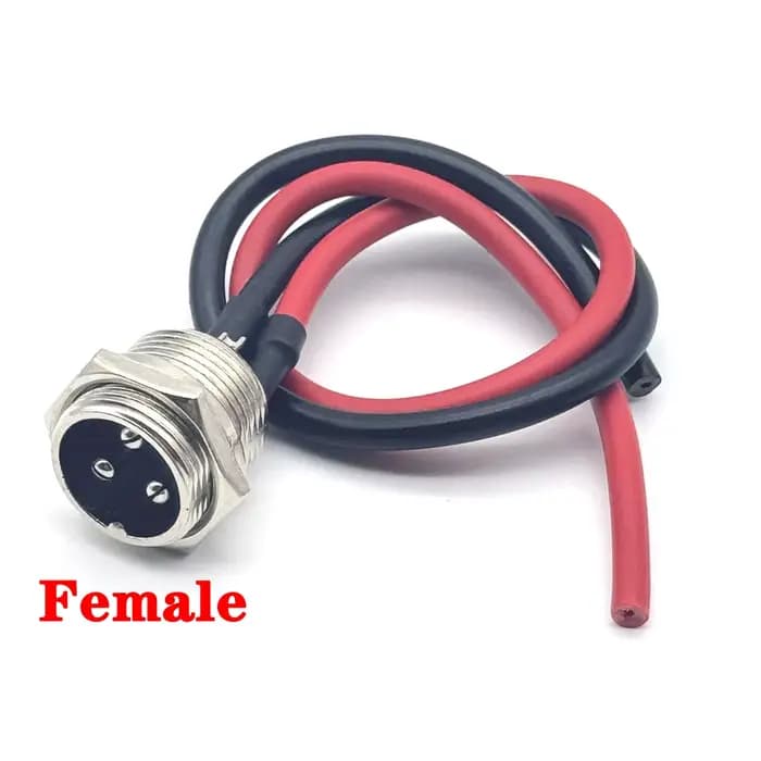Prise de connecteur de Port de chargeur de batterie à 3 broches, avec capuchon 60V 10A pour connecte
