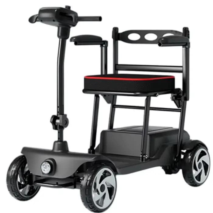 Scooter électrique de mobilité pour adultes et personnes âgées, 4 roues, pliable, léger, 20kg, pré-a