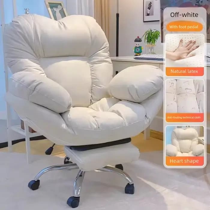 Chaise de jeu princesse pour filles, avec coussin en Latex, pour bureau, maison, chambre à coucher, 