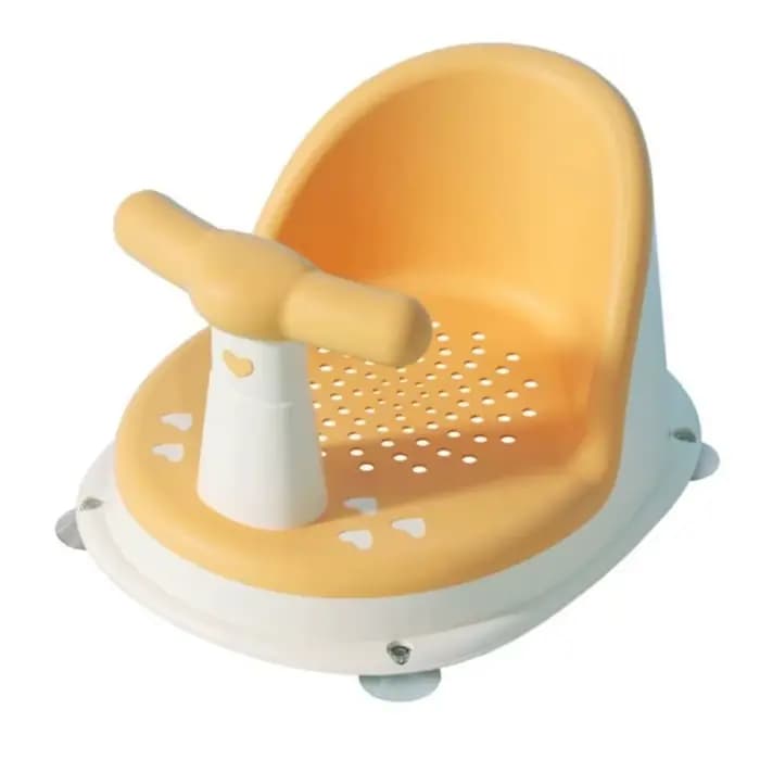 Chaise de bain antidérapante à bord rond pour bébé, dossier confortable, siège de bain pour bébé, ac