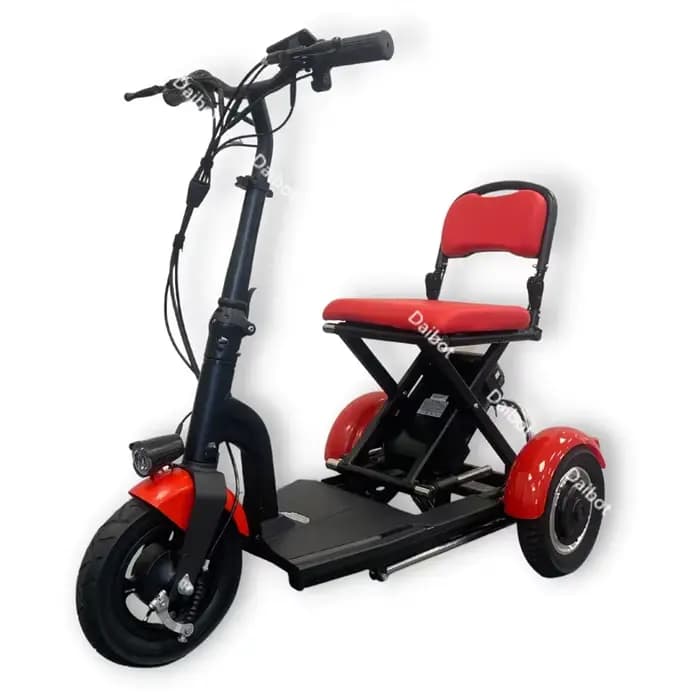 Mini Scooter électrique pliant pour adultes, 3 roues, pour personnes handicapées, tout Terrain, avec