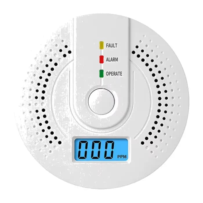 Détecteur de monoxyde de carbone, moniteur de gaz CO, alarme sonore et lumineuse, capteur de CO avec