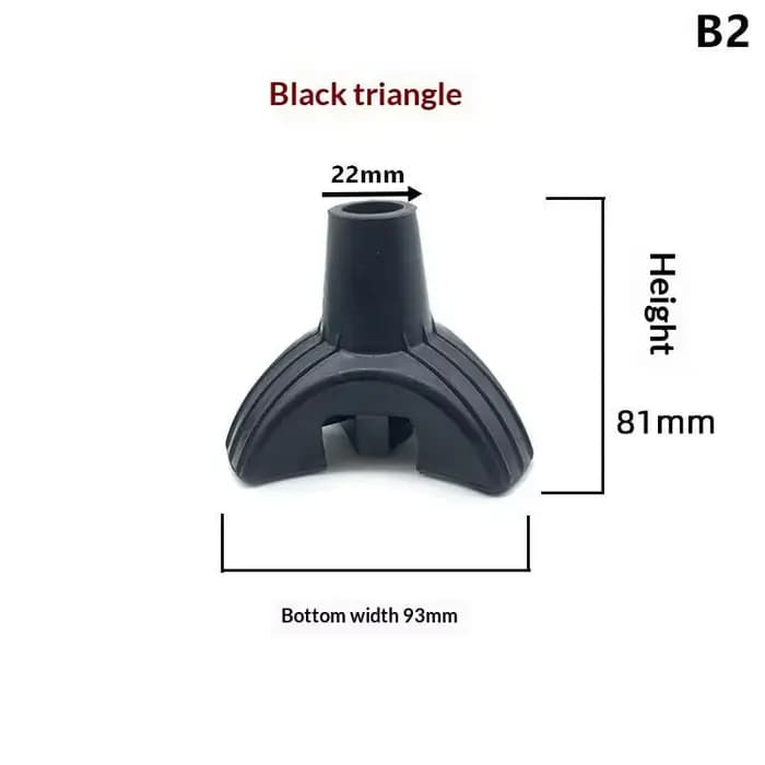 【HB】Capuchons de protection autoportants pour cannes de marche 19/22 mm, embouts en caoutchouc antid