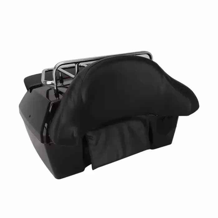 Top Case Moto ABS 48L, Boîte Arrière pour Scooter Électrique avec Porte-Bagages, Peut Contenir Deux 