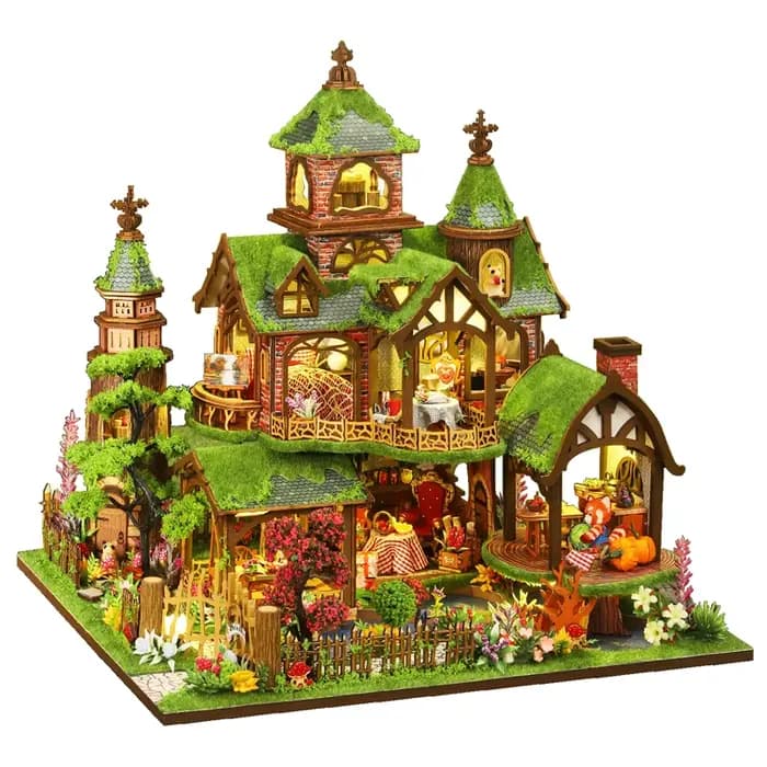Kit de maison de poupée miniature en bois à monter soi-même, meubles de maison de poupée, modèle art