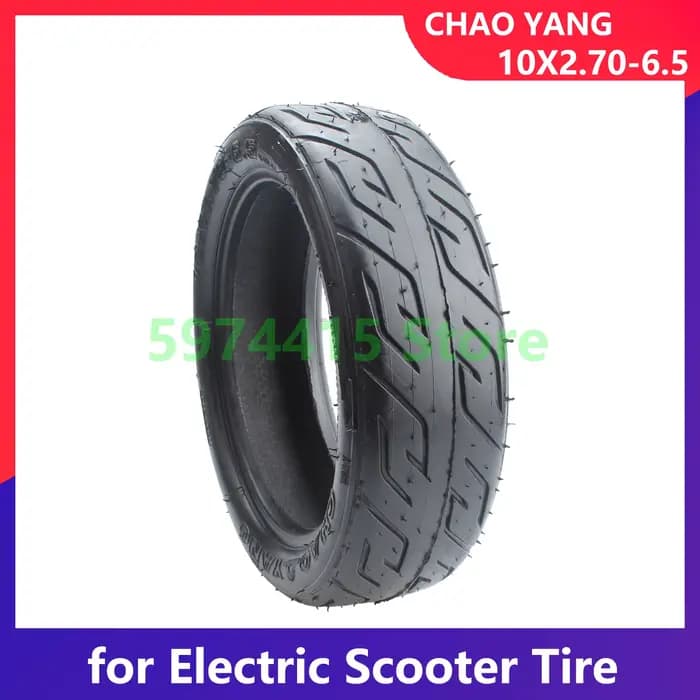 Pneu tubeless 10x2.70-6.5 pour scooter électrique, roues avant et arrière, résistant à l'usure, pneu