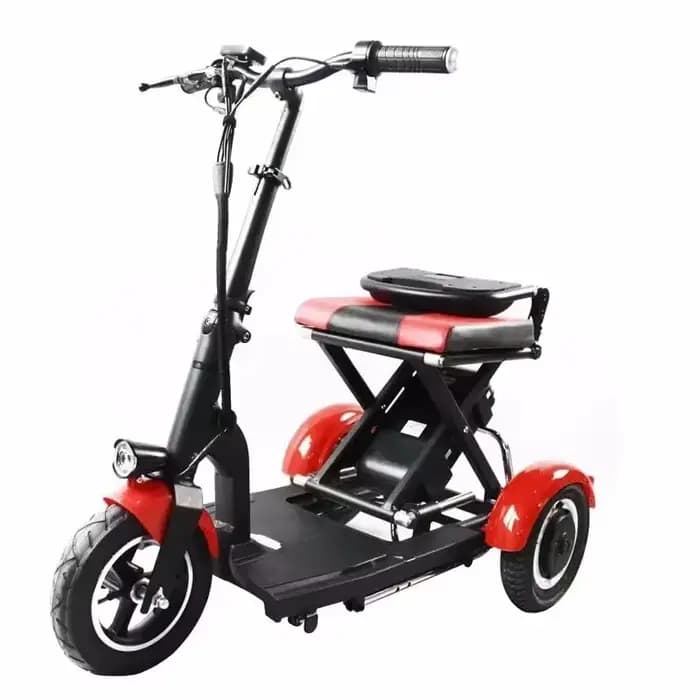 Scooter électrique léger pliant à Double moteur à 3 roues avec batterie amovible pour personnes âgée