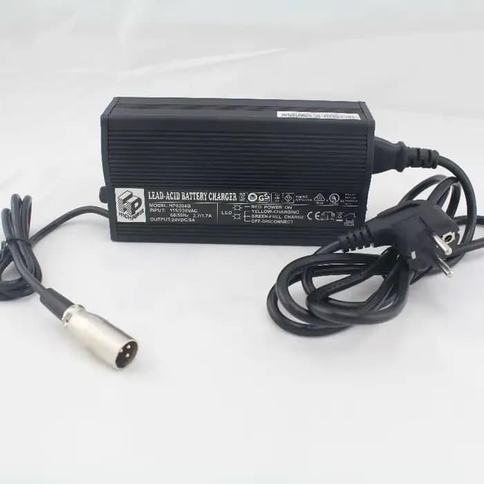 Gardens-Chargeur de batterie au gel au plomb pour scooter ou fauteuil roulant électrique, 8204B, 24V