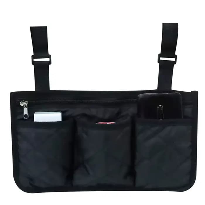Accoudoir de fauteuil roulant Sac De Rangement Étanche Fauteuil Roulant Organisateur Latéral Sac Acc