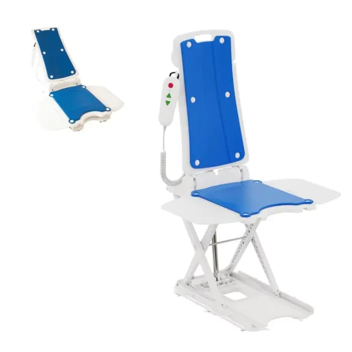 Chaise de douche de bain pour personnes âgées réglable en hauteur de sécurité de levage de salle de 