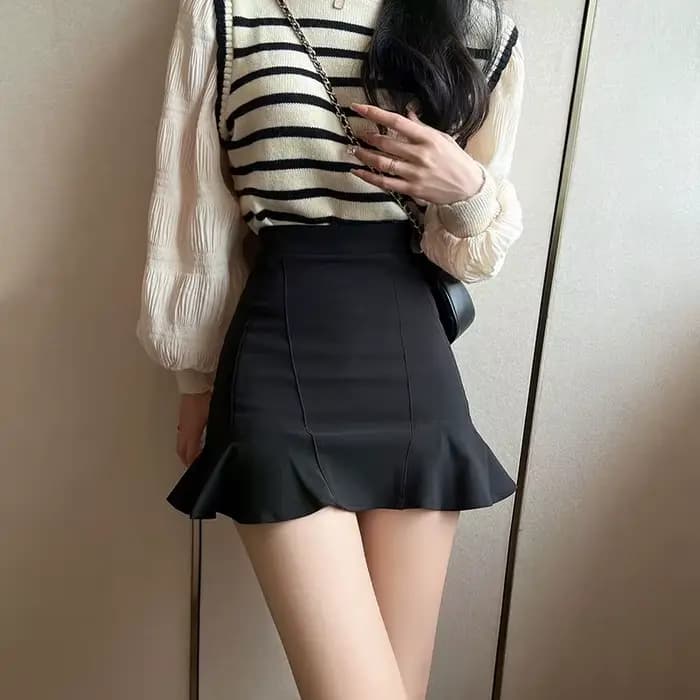 Jupe Coquette femme jupes serrées à volants enveloppement Sexy luxe élégant mode coréenne nouveau en