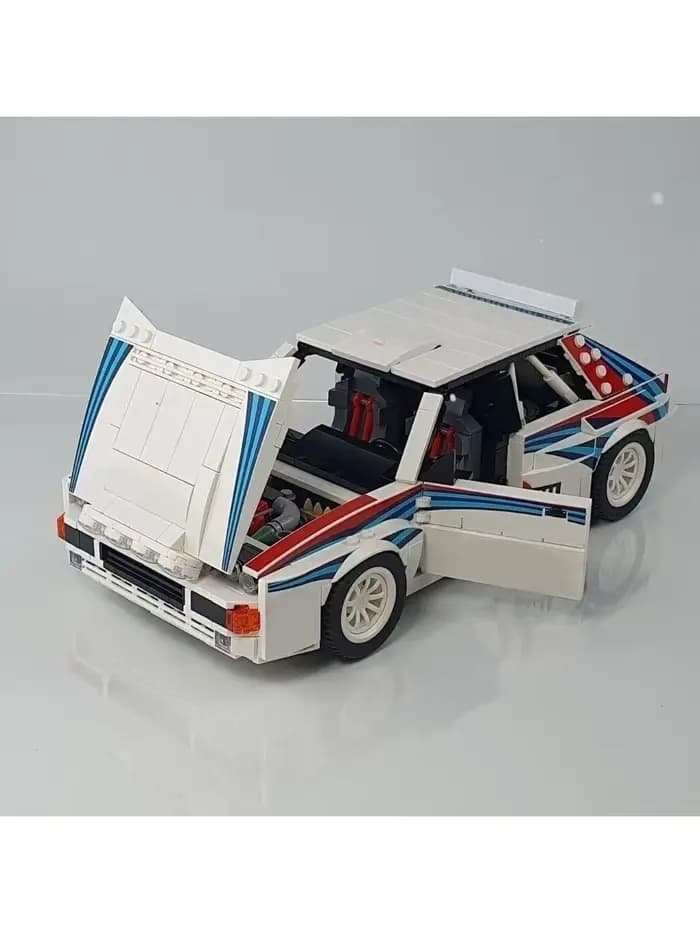 MOC-141377 Rallye Monte Carlo Lancia Supercar 1309PCS Modèle de blocs de construction Jouet créatif 