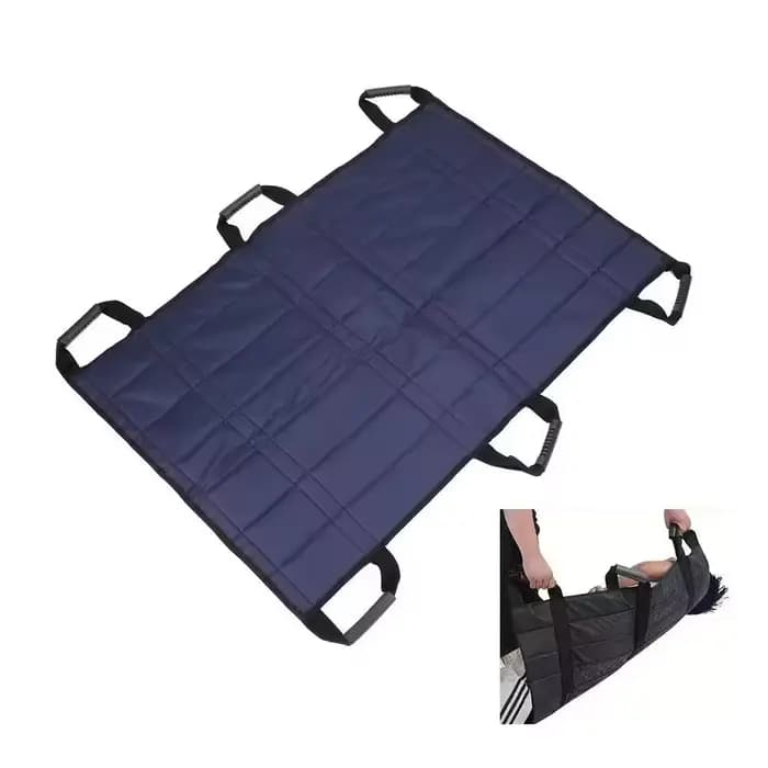 Drap de transfert réutilisable pour lit médicalisé avec coussin de transfert renforcé