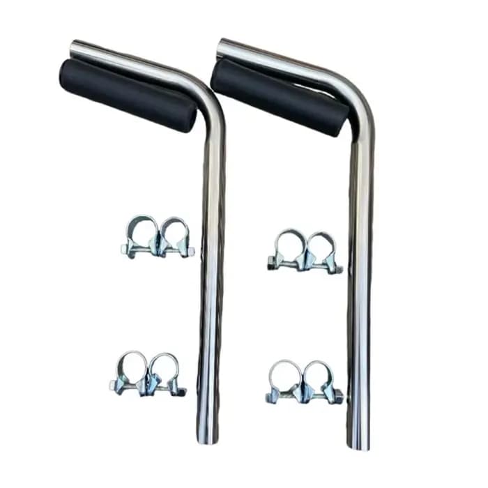 Poignée universelle en acier inoxydable pour fauteuil roulant, accessoire de rehaussement pour chari