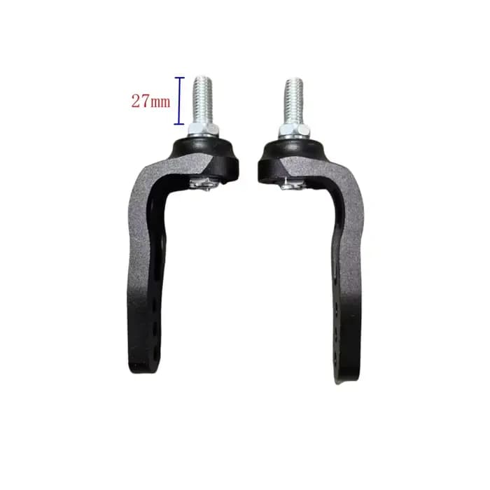 1 paire de fourches de roue avant en alliage d'aluminium de 4/5/6 pouces pour fauteuil roulant sport