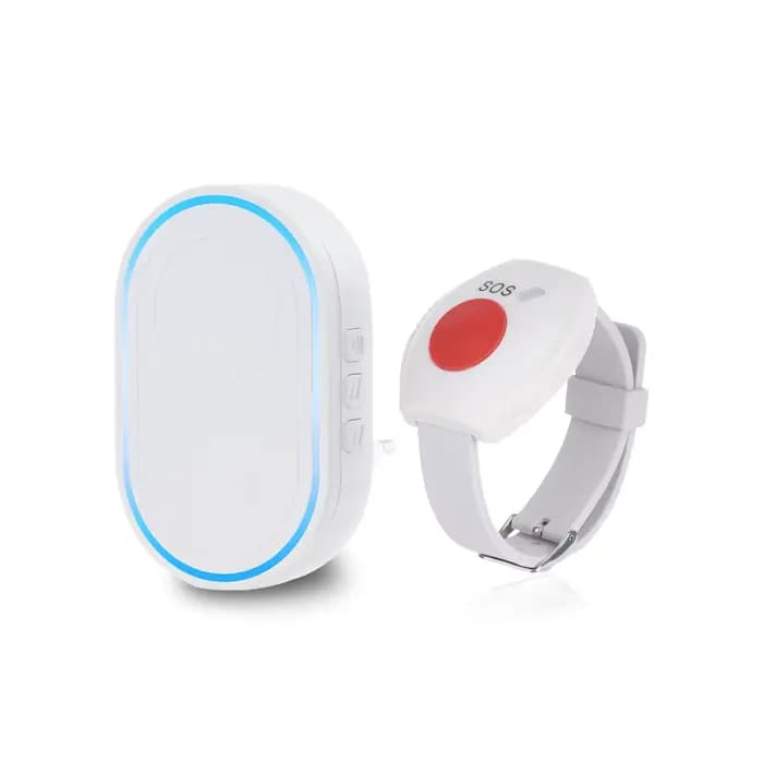 Bouton d'appel d'urgence sans fil Topvico pour soignants, système d'alerte pour personnes âgées, pat