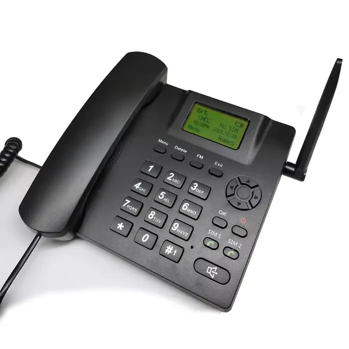 Téléphone sans fil pour personnes âgées, compatible GSM, carte SIM, téléphone fixe mains libres, tél