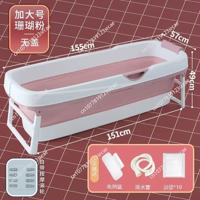 Baignoire pliable pour adulte, épaissie, pour vapeur corporelle complète, extra longue et grande, ut