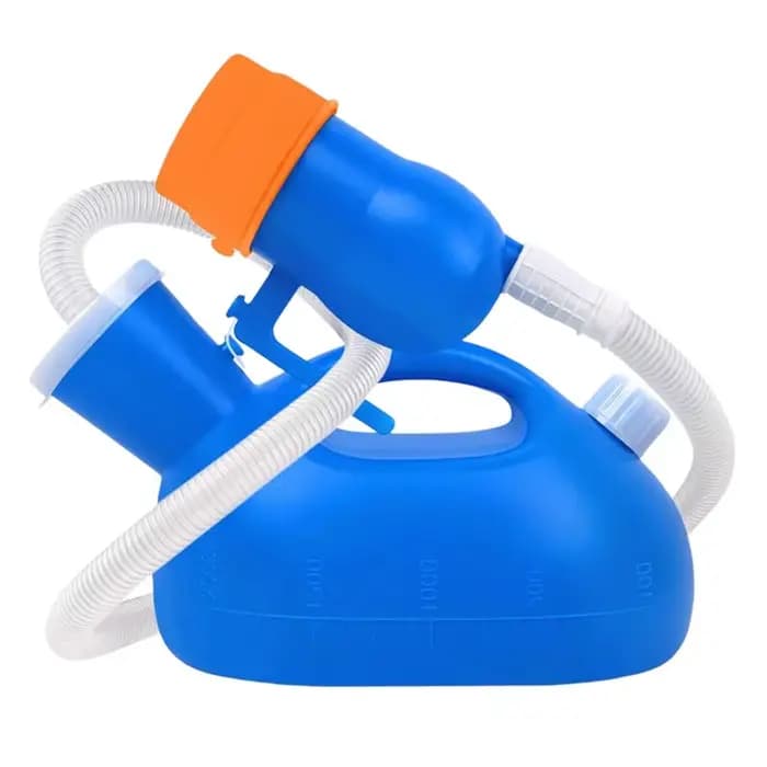 【RECOMENDAR】 Bouteille d'urinoir avec entonnoir souple et tuyau long, portable pour hommes, concepti