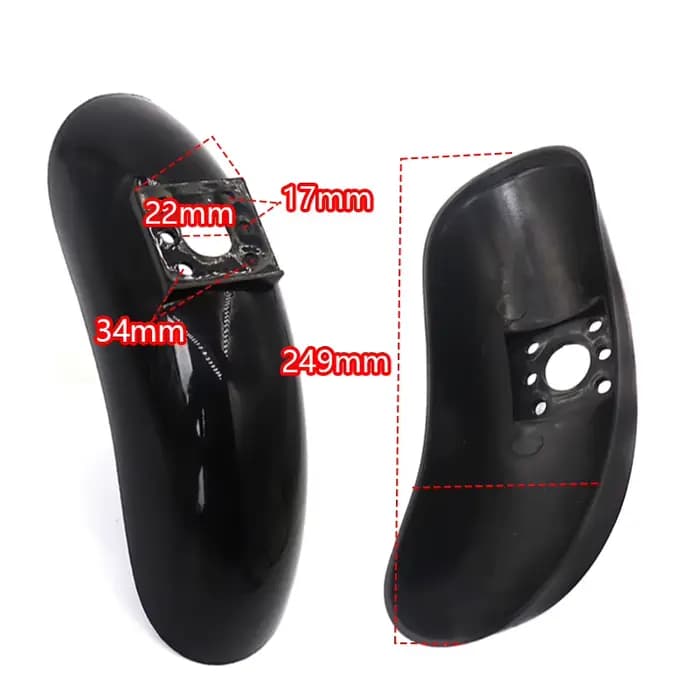 Garde-boue avant/arrière universel avec feu stop pour Scooter électrique, Applicable au KUGOO M4, le