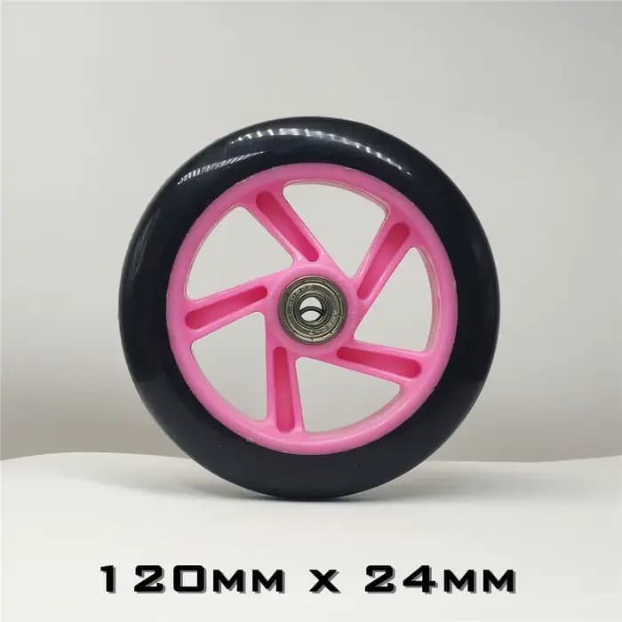 1 pièce 200mm 180mm 175mm 145mm 120mm 40mm 30mm 24mm pneu de roue de patinage de Scooter Durable PU 