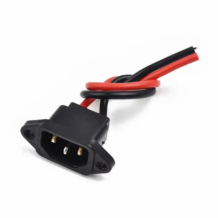 Port de chargeur de batterie de Scooter électrique avec connecteur de prise à 3 broches, prise Jack 