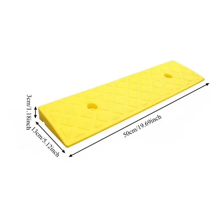 Rampe de seuil portable de 3 cm, rampe de trottoir antidérapante en caoutchouc pour fauteuil roulant
