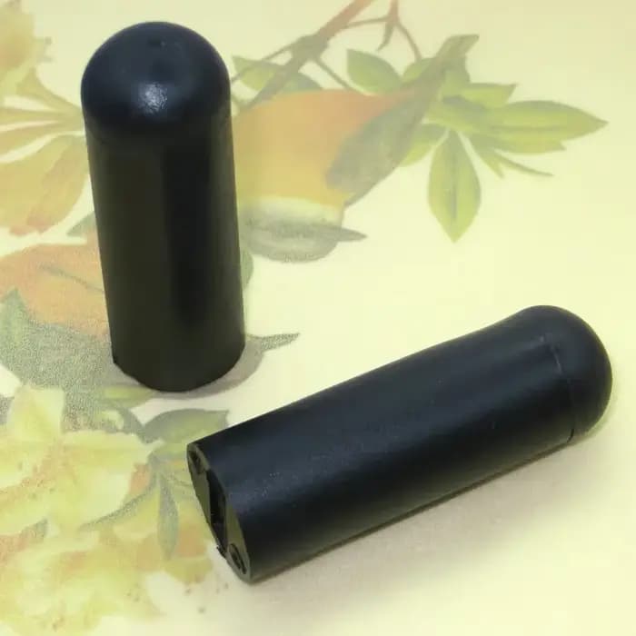 Lot de 2 embout de poignée de frein pour verrouillage de roue pour fauteuil roulant 5/8", noir