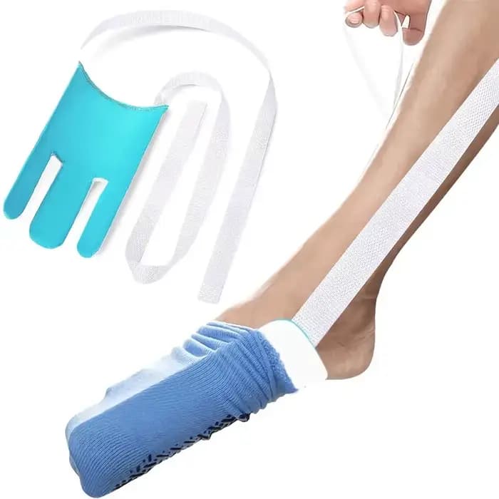 Chaussettes d'aide au design antidérapant, aucune flexion requise pour les personnes âgées, les pati