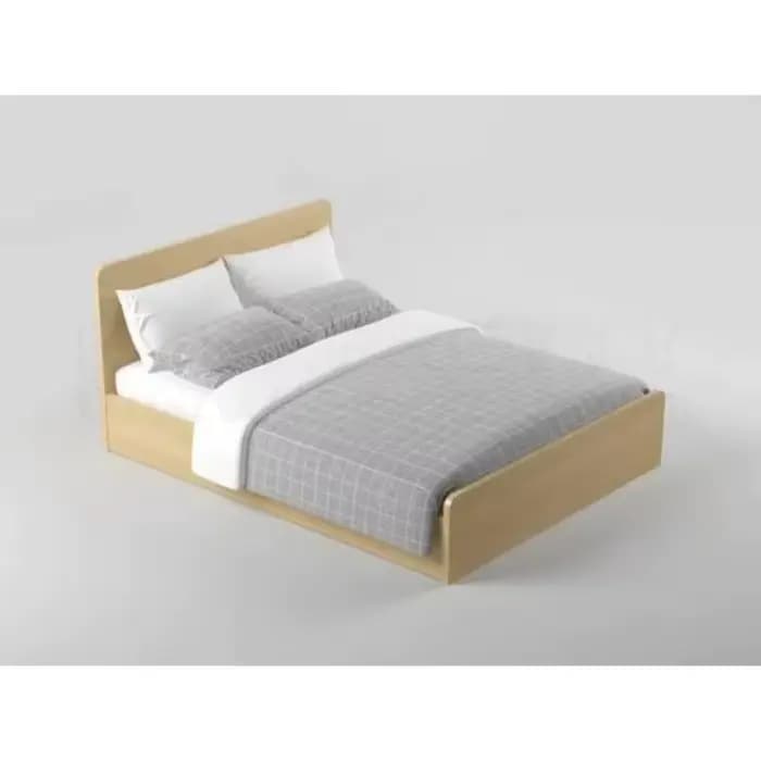 Meubles de chambre à coucher d'hôtel, lit Double pour adulte, grands lits en bois, matériau conforta