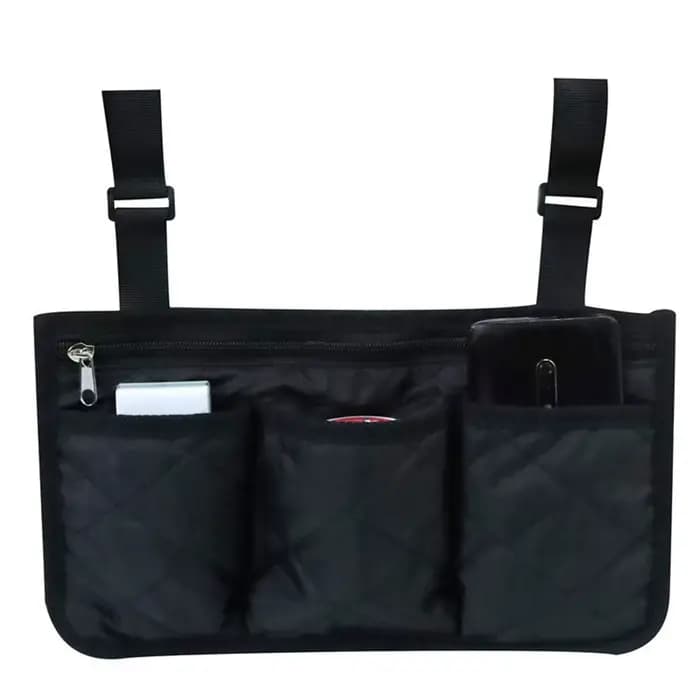 Sac de rangement latéral pour fauteuil roulant, avec plusieurs poches, organisateur pour fournitures