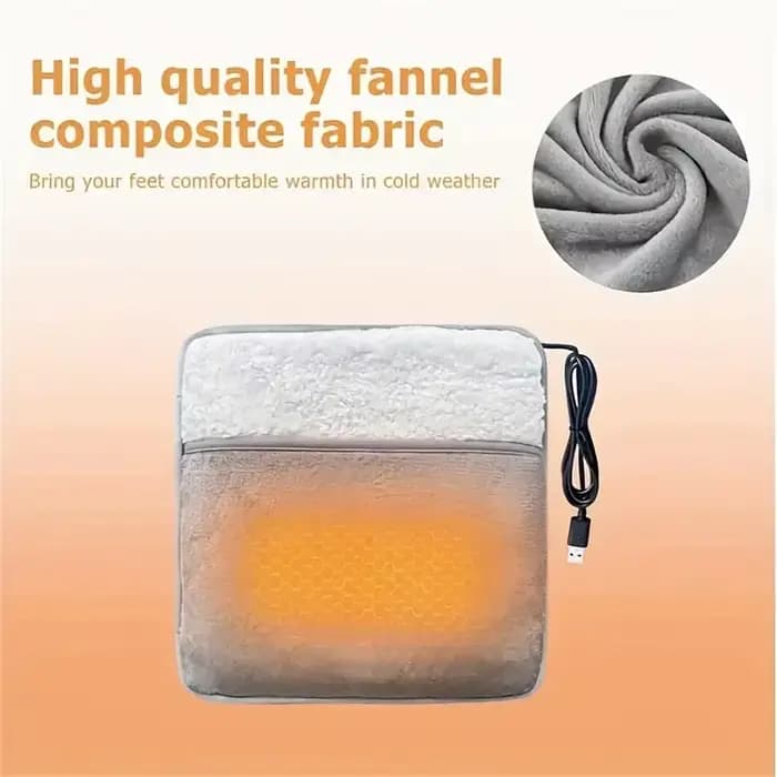 1ConfortableUSBFoot Warmer, coussin chauffant électrique portable, point chauffant des pieds, pour l
