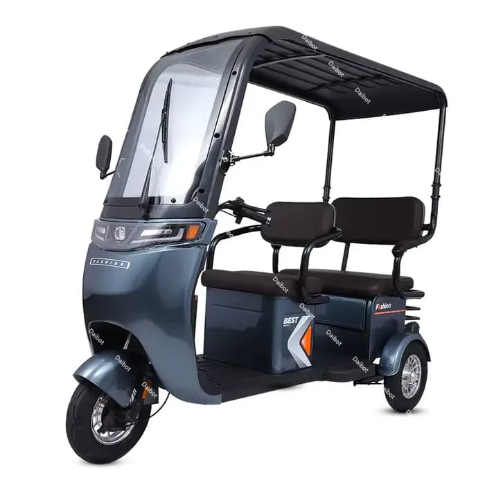 Tricycle électrique à 3 roues pour adulte, trottinette longue distance avec siège/toit, 1000W, 60V