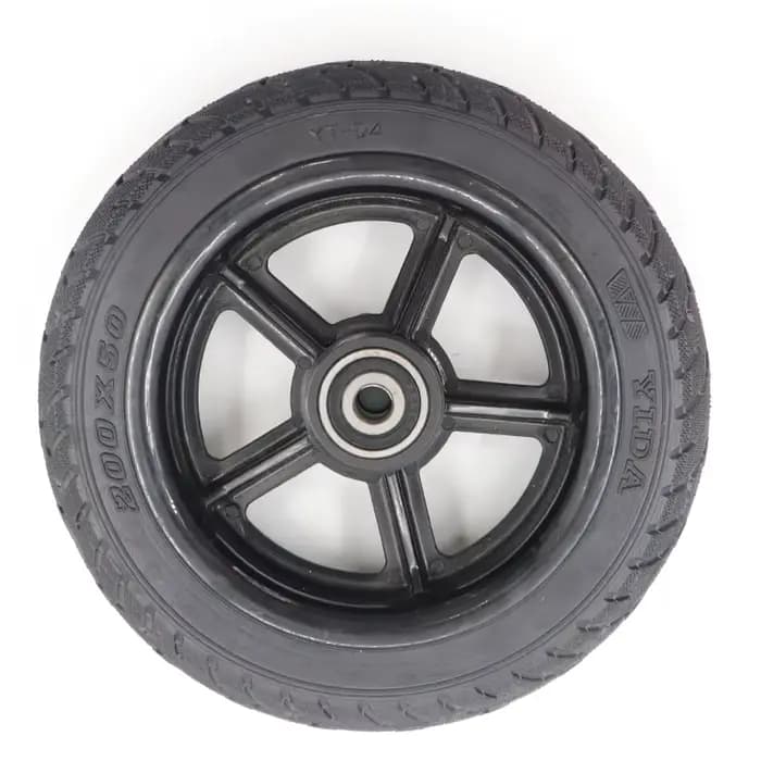 Roues de scooter de 8 pouces, roues solides 200x50, 12mm avec jantes, adaptées au remplacement des r