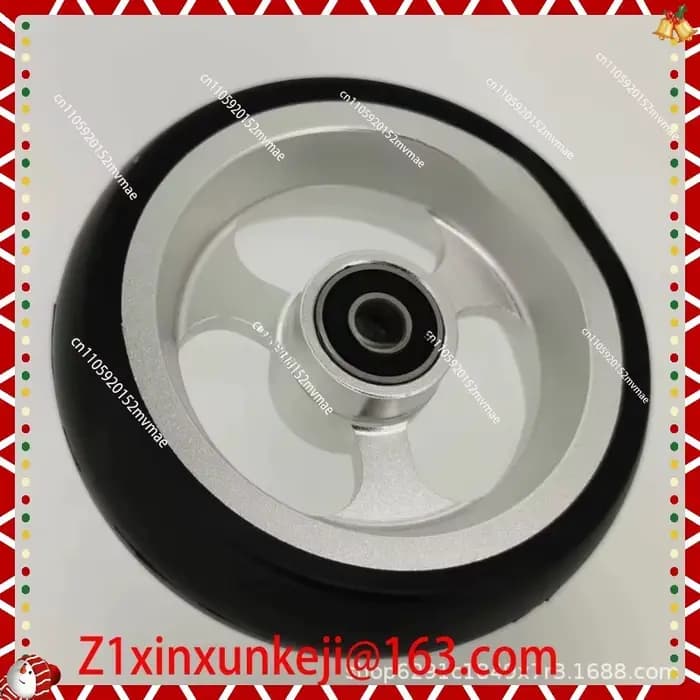 Accessoires pour fauteuil roulant, roue avant universelle de 4 pouces, roue solide en PU, matériau e