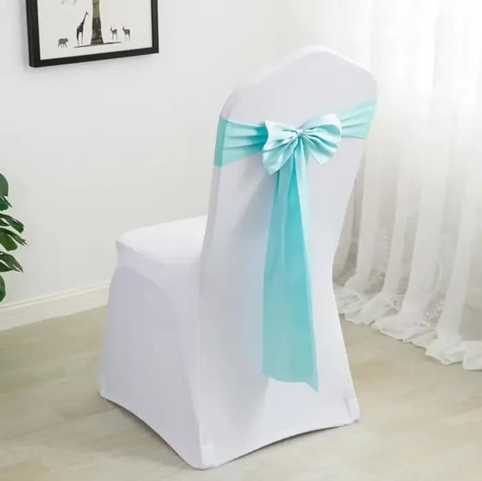 Nœuds de chaise en spandex prêts à l'emploi couleur rose pour décoration de mariage, hôtel, fête d'a