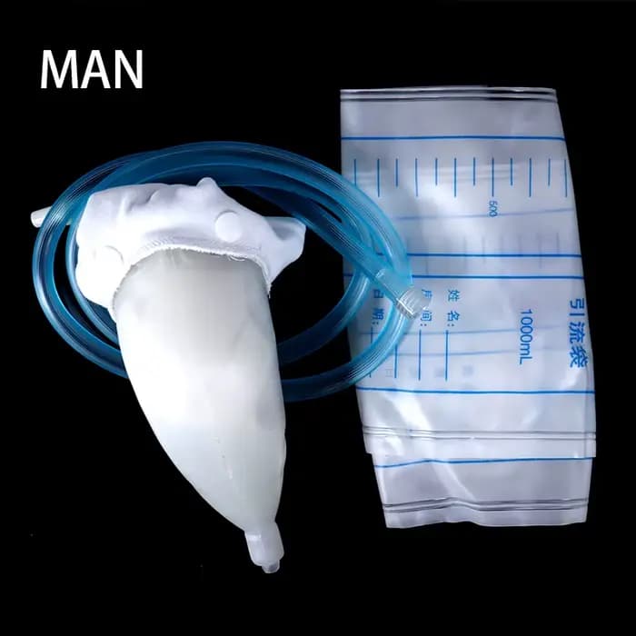 Collecteur d'urine hypoallergénique médical Silicone adultes urinoir avec sacs de cathéter d'urine 1