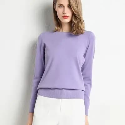 Pull tricoté à col haut pour femme, abordable, manches longues, coupe cintrée, couche de Base, Style