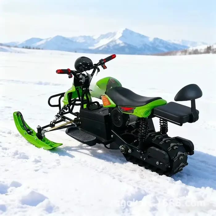 Scooter électrique tout-terrain d'hiver à chenilles, type motoneige, en alliage d'aluminium, 48V, ca