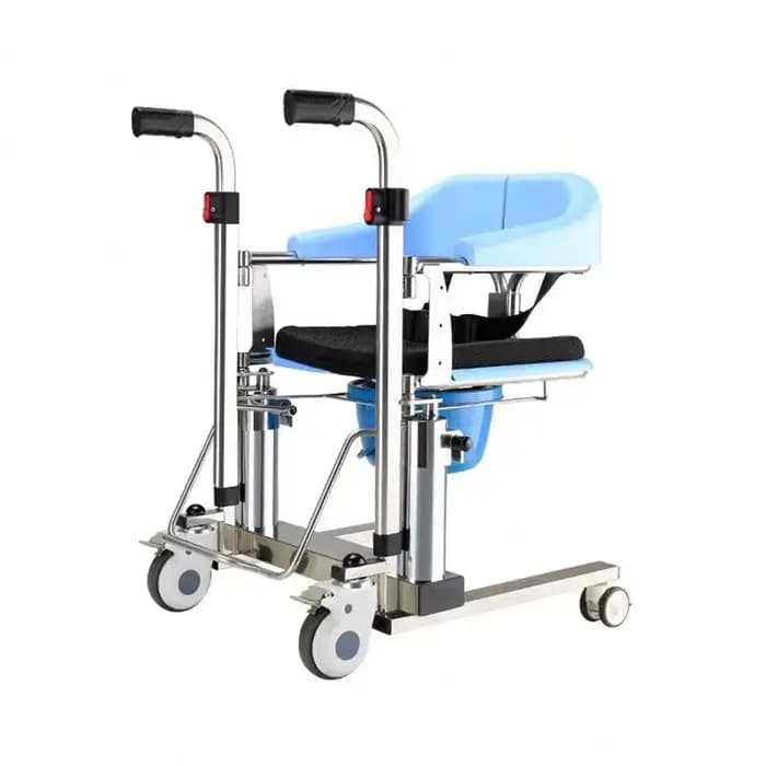 Chaise relevable multifonctionnelle avec siège de commode, patient handicapé, transfert de vieilless