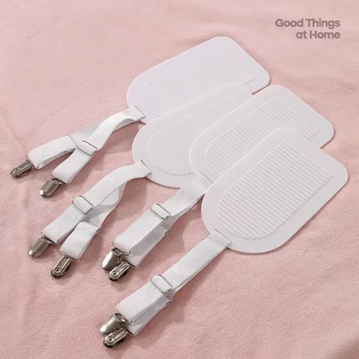 Clips pour drap de lit, sangles de support de drap de lit réglables, ensemble de 4 Clips de literie 