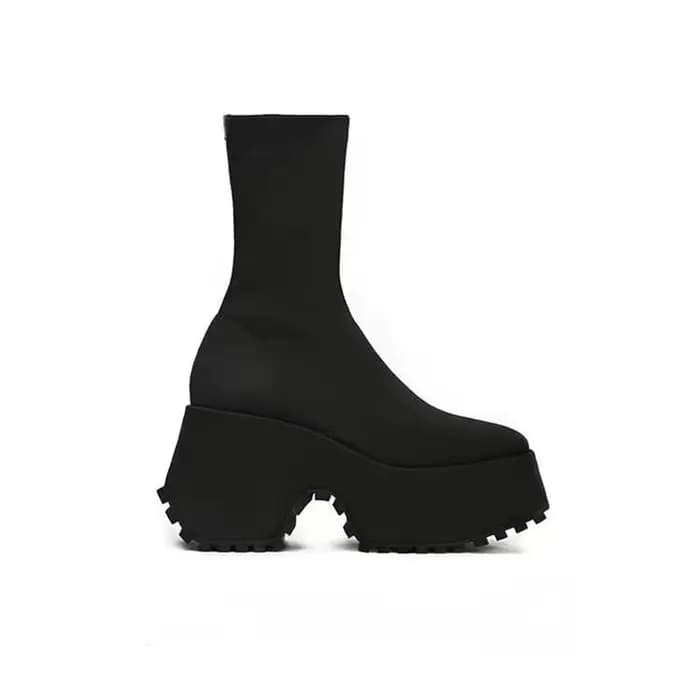 Bottes Chelsea à talons très hauts pour femmes, plateformes épaisses, escarpins sexy gothiques, chau