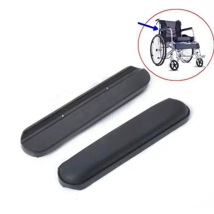 2 coussinets d'accoudoirs confortables en cuir et éponge pour fauteuil roulant, coussinets de rempla