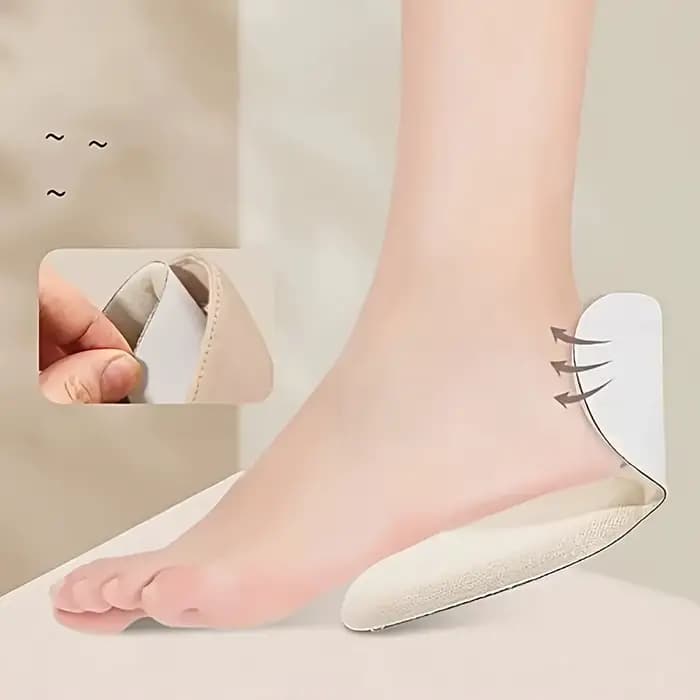 Coussinets et supports de talon en mousse épaisse en forme de T – Doux, respirants, antidérapants, durables et confortables pour porter des talons hauts.