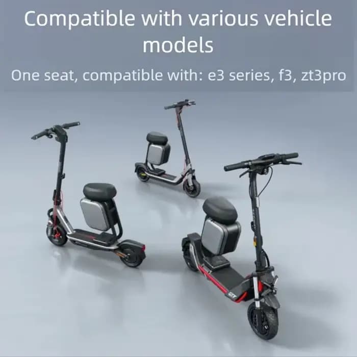 Siège multifonctionnel d'origine pour Scooter électrique Segway ZT3 Pro E3 Pro/F3 avec accessoires de sac